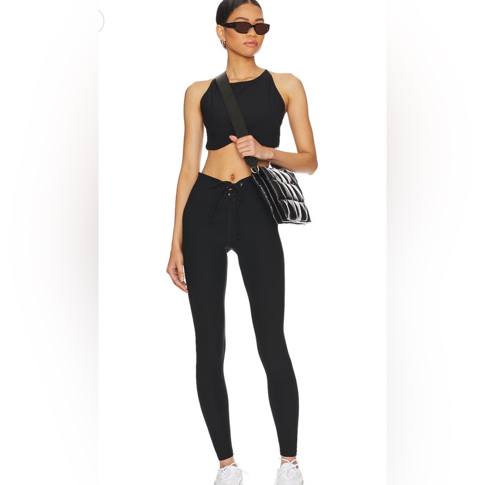 YEAR OF OURS Ribbed Football Leggings black